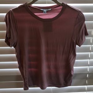 She + Sky Mauve Pink Crop Top L NWT